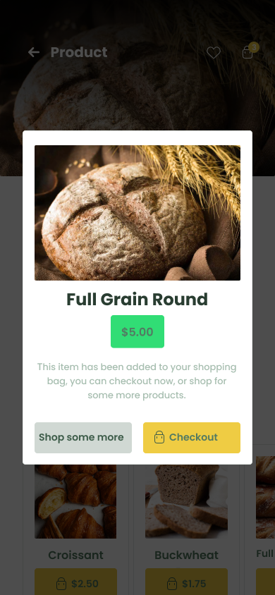 Cart Popup